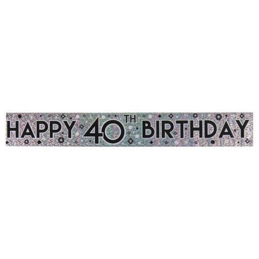 Picture of 40TH BIRTHDAY BANNER MALE